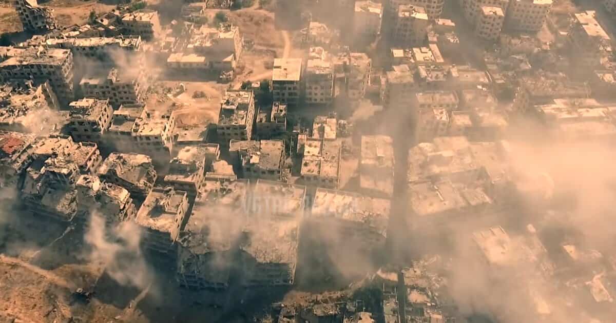 Un drone russe filme des images de la guerre en Syrie